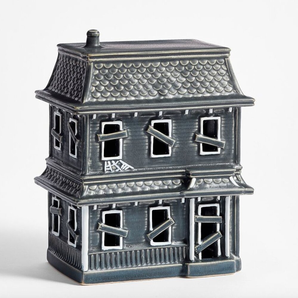 Pottery Barn Haunted House - Ceramic - Medium